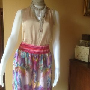 Custo Barcelona Silk Skirt